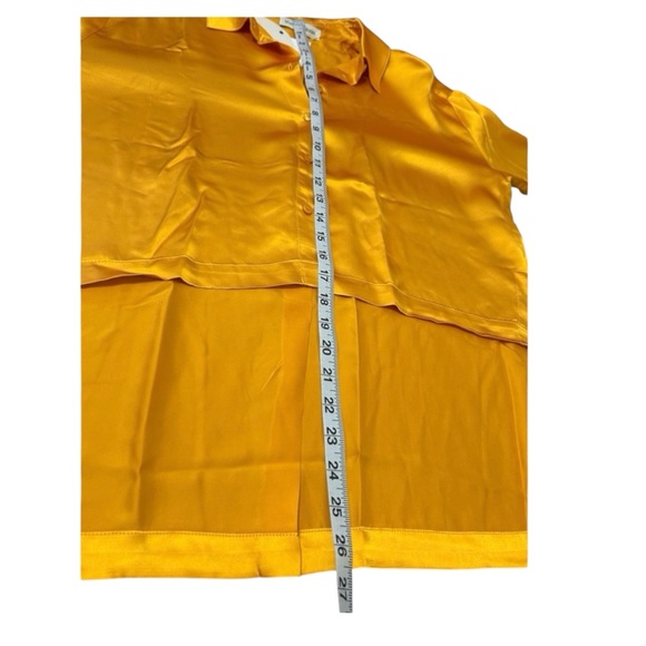 NWT Weekend Stories Celestina Shirt in Melon - Picture 7 of 9